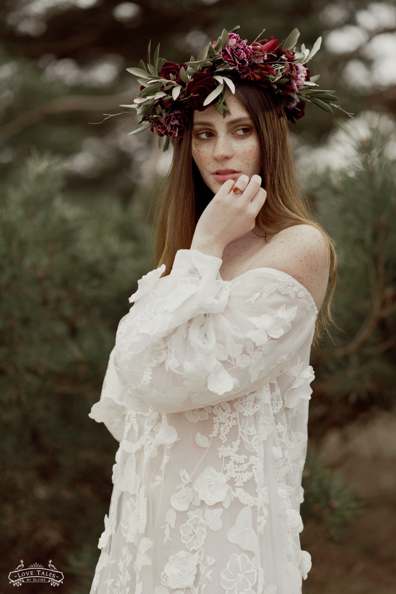 trouwfotograaf bruidsfoto bridal bloemenkroon flower crown