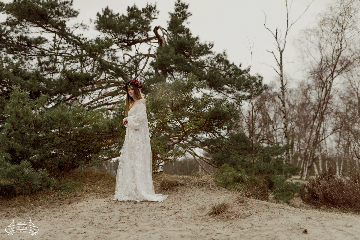 trouwfotograaf bruidsfoto bridal bloemenkroon flower crown