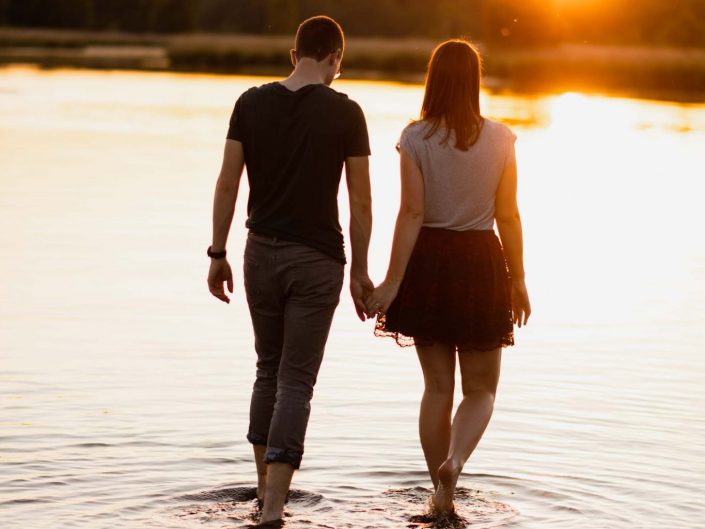 love shoot fotograaf golden hour water natuur