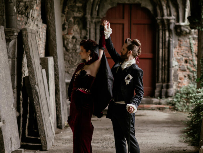 trouwfotograaf huwelijksfotograaf belgian wedding photographer gothic fineart