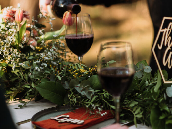 trouwfotograaf elopement intiem huwelijk ceremonie natuur etentje