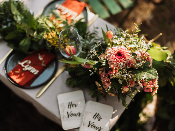 trouwfotograaf elopement intiem huwelijk ceremonie natuur etentje geloften