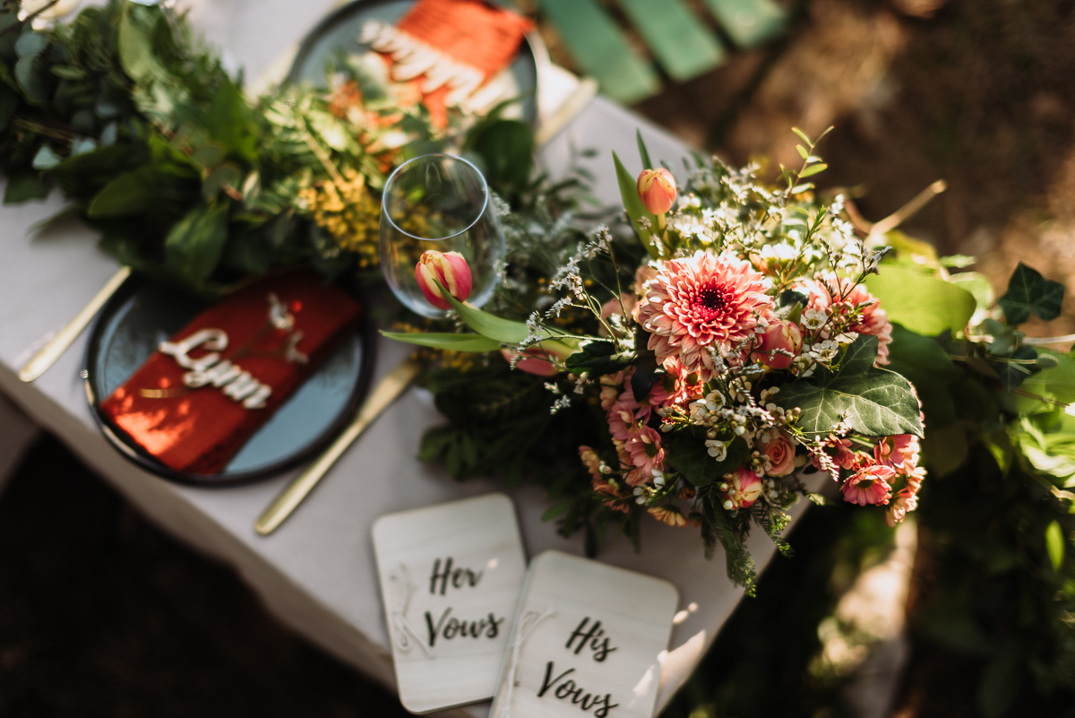 trouwfotograaf elopement intiem huwelijk ceremonie natuur etentje geloften